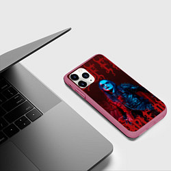 Чехол iPhone 11 Pro матовый Cradle Of Filth: Dani Filth, цвет: 3D-малиновый — фото 2