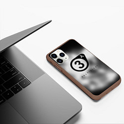 Чехол iPhone 11 Pro матовый Half life 3 black, цвет: 3D-коричневый — фото 2