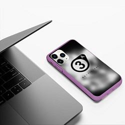 Чехол iPhone 11 Pro матовый Half life 3 black, цвет: 3D-фиолетовый — фото 2