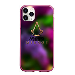 Чехол iPhone 11 Pro матовый Assassins Creed мираж, цвет: 3D-малиновый