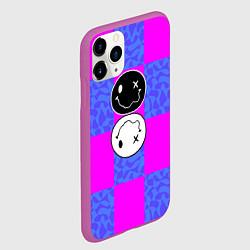 Чехол iPhone 11 Pro матовый Smile chaos, цвет: 3D-фиолетовый — фото 2