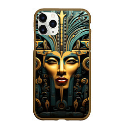Чехол iPhone 11 Pro матовый Египетские фараоны, цвет: 3D-коричневый