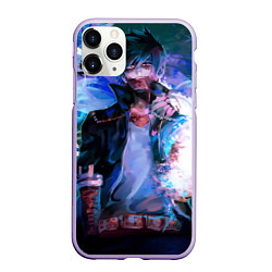 Чехол iPhone 11 Pro матовый Моя геройская академия Тойя Тодороки, цвет: 3D-светло-сиреневый