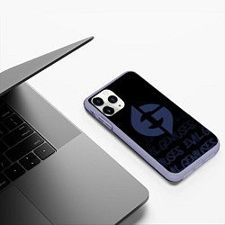 Чехол iPhone 11 Pro матовый Evil geniuses style, цвет: 3D-светло-сиреневый — фото 2