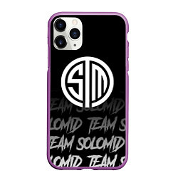 Чехол iPhone 11 Pro матовый TSM style, цвет: 3D-фиолетовый