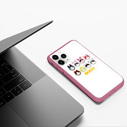 Чехол iPhone 11 Pro матовый Skzoo все вместе, цвет: 3D-малиновый — фото 2