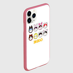Чехол iPhone 11 Pro матовый Skzoo все вместе, цвет: 3D-малиновый — фото 2