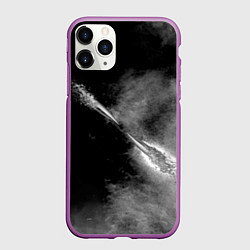 Чехол iPhone 11 Pro матовый Two shot, цвет: 3D-фиолетовый