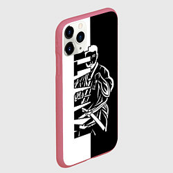 Чехол iPhone 11 Pro матовый Karate, цвет: 3D-малиновый — фото 2