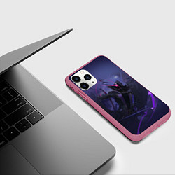 Чехол iPhone 11 Pro матовый Восхождение в тени - слизь, цвет: 3D-малиновый — фото 2