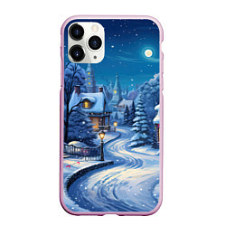 Чехол iPhone 11 Pro матовый Зимнее предновогоднее настроение, цвет: 3D-розовый