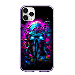 Чехол iPhone 11 Pro матовый Deep house neon, цвет: 3D-светло-сиреневый