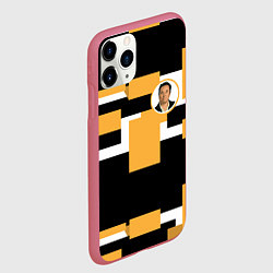 Чехол iPhone 11 Pro матовый Илон идея, цвет: 3D-малиновый — фото 2
