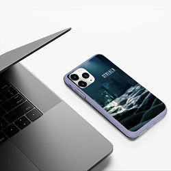 Чехол iPhone 11 Pro матовый STALKER Одиночка призрак, цвет: 3D-светло-сиреневый — фото 2