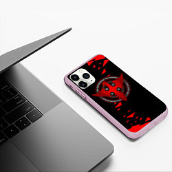 Чехол iPhone 11 Pro матовый 30 second to mars music, цвет: 3D-розовый — фото 2