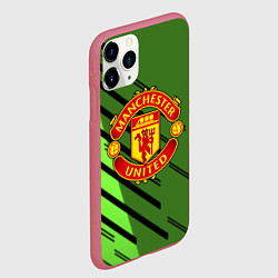Чехол iPhone 11 Pro матовый ФК Манчестер Юнайтед спорт, цвет: 3D-малиновый — фото 2
