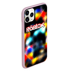 Чехол iPhone 11 Pro матовый Roblox game 2023, цвет: 3D-розовый — фото 2
