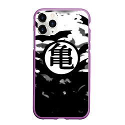 Чехол iPhone 11 Pro матовый Dragon ball Helloween bat, цвет: 3D-фиолетовый