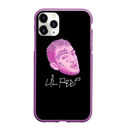 Чехол iPhone 11 Pro матовый Lil Peep rip 21, цвет: 3D-фиолетовый