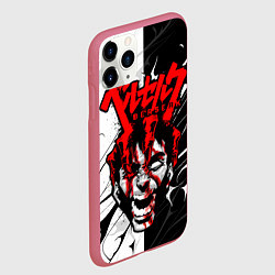 Чехол iPhone 11 Pro матовый Берсерк- Гатс, цвет: 3D-малиновый — фото 2