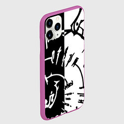 Чехол iPhone 11 Pro матовый Астарион - знак на спине чб, цвет: 3D-фиолетовый — фото 2