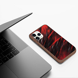 Чехол iPhone 11 Pro матовый Красный шторм, цвет: 3D-коричневый — фото 2