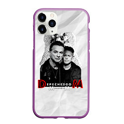 Чехол iPhone 11 Pro матовый Depeche Mode - Dave Gahan and Martin Gore с венком