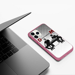 Чехол iPhone 11 Pro матовый Depeche Mode - Mememto Mori Dave and Martin, цвет: 3D-малиновый — фото 2