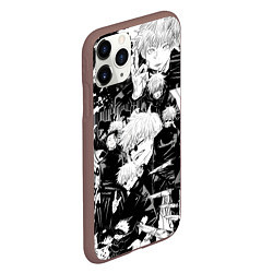 Чехол iPhone 11 Pro матовый Сатору Годжо - Магическая Битва, цвет: 3D-коричневый — фото 2
