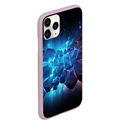 Чехол iPhone 11 Pro матовый Ледяные плиты, цвет: 3D-розовый — фото 2