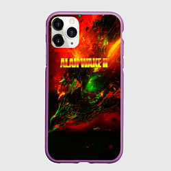 Чехол iPhone 11 Pro матовый Alan Wake 2 remedy game, цвет: 3D-фиолетовый