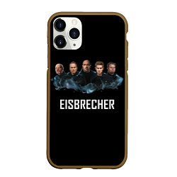 Чехол iPhone 11 Pro матовый Eisbrecher art, цвет: 3D-коричневый