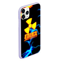 Чехол iPhone 11 Pro матовый Stalker storm, цвет: 3D-светло-сиреневый — фото 2