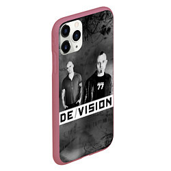 Чехол iPhone 11 Pro матовый Devision - a band from germany, цвет: 3D-малиновый — фото 2