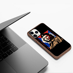 Чехол iPhone 11 Pro матовый Команданте Эрнесто Че Гевара, цвет: 3D-коричневый — фото 2