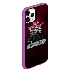 Чехол iPhone 11 Pro матовый Depeche Mode - spirit tour, цвет: 3D-фиолетовый — фото 2