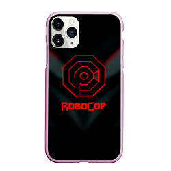 Чехол iPhone 11 Pro матовый Robocop новая игра шутер, цвет: 3D-розовый