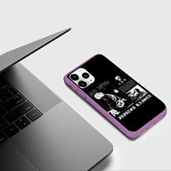 Чехол iPhone 11 Pro матовый Годжо сходит с ума, цвет: 3D-фиолетовый — фото 2