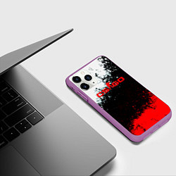 Чехол iPhone 11 Pro матовый Contra краски, цвет: 3D-фиолетовый — фото 2