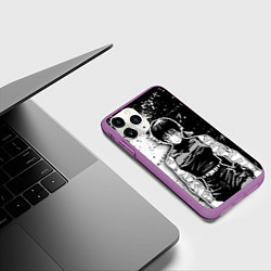 Чехол iPhone 11 Pro матовый Маки Зенин из Jujutsu kaisen, цвет: 3D-фиолетовый — фото 2