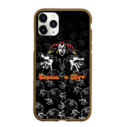 Чехол iPhone 11 Pro матовый Король и шут - паттерн, цвет: 3D-коричневый