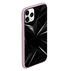 Чехол iPhone 11 Pro матовый Хрустальные узоры, цвет: 3D-розовый — фото 2