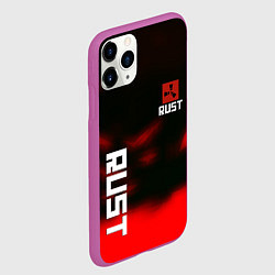 Чехол iPhone 11 Pro матовый Rust the game colors, цвет: 3D-фиолетовый — фото 2