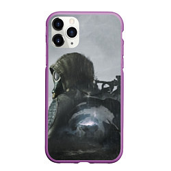 Чехол iPhone 11 Pro матовый STALKER 2 одиночка постер, цвет: 3D-фиолетовый