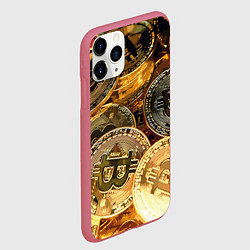 Чехол iPhone 11 Pro матовый Золото цифровой эры, цвет: 3D-малиновый — фото 2