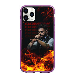 Чехол iPhone 11 Pro матовый Dero Goi Oomph, цвет: 3D-фиолетовый