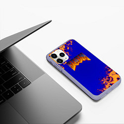 Чехол iPhone 11 Pro матовый Doom x marshmallow, цвет: 3D-светло-сиреневый — фото 2