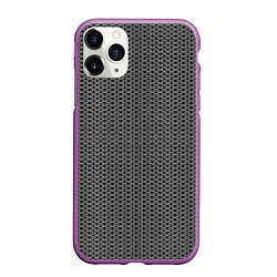 Чехол iPhone 11 Pro матовый Кованная металлическая кольчуга, цвет: 3D-фиолетовый
