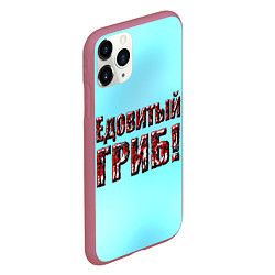 Чехол iPhone 11 Pro матовый Едовитый гриб, цвет: 3D-малиновый — фото 2