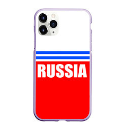 Чехол iPhone 11 Pro матовый Russia - classic, цвет: 3D-светло-сиреневый